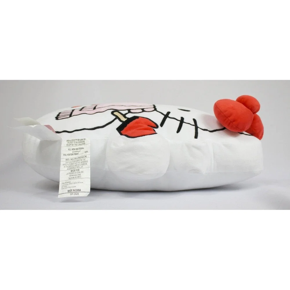 Hello Kitty Sanrio Winter Holiday Snowman Plush Pillow‎ 3D Bow 20
